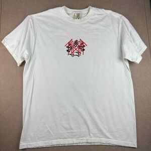 Comfort Colors T-Shirt Men's XL White‎ Gothic Ghost Streetwear Graphic Tee